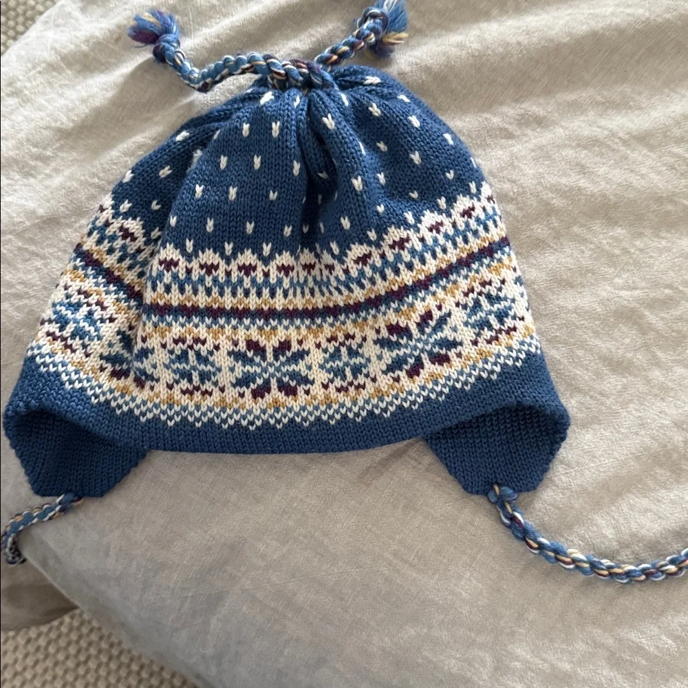 KOOTENNAY Knitting Co 100% Pure wool Beanie Fair Isle Hat.
